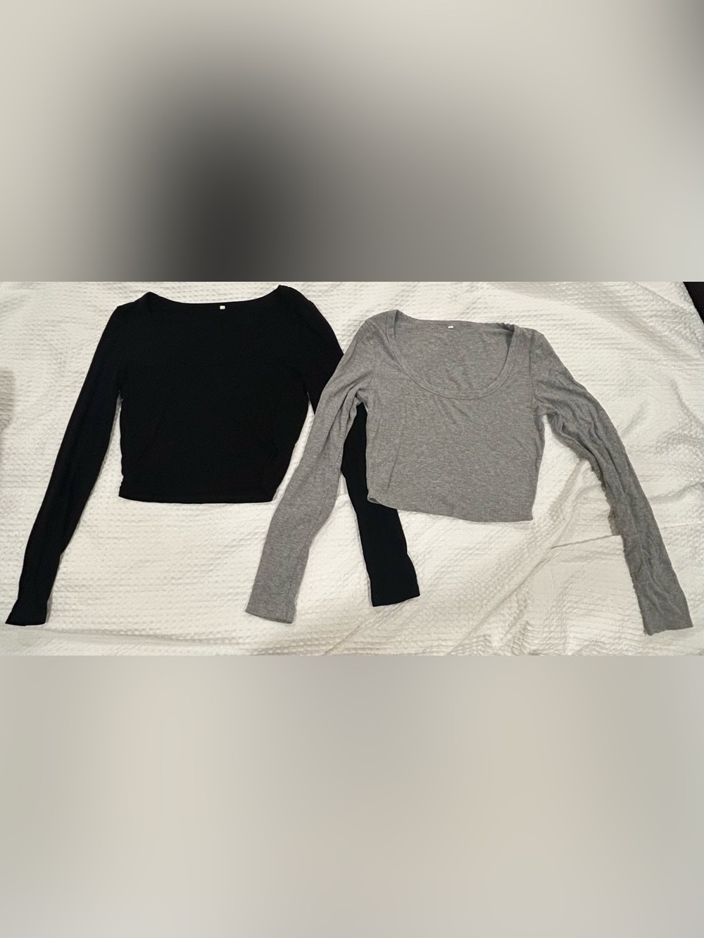 Two Ribbed Long Sleeve Tops